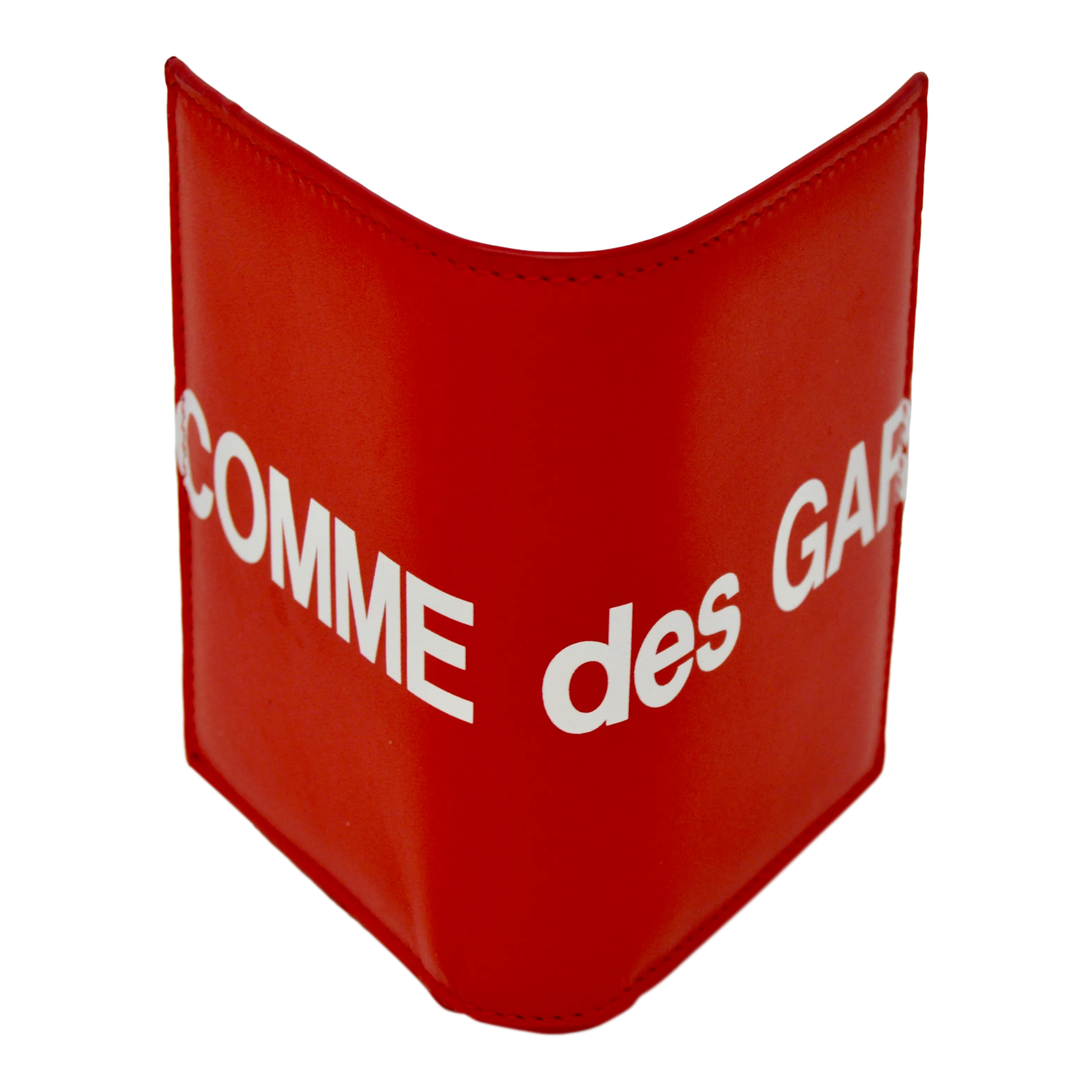 Comme des Garçons Huge Logo Folded Small Wallet (Red)