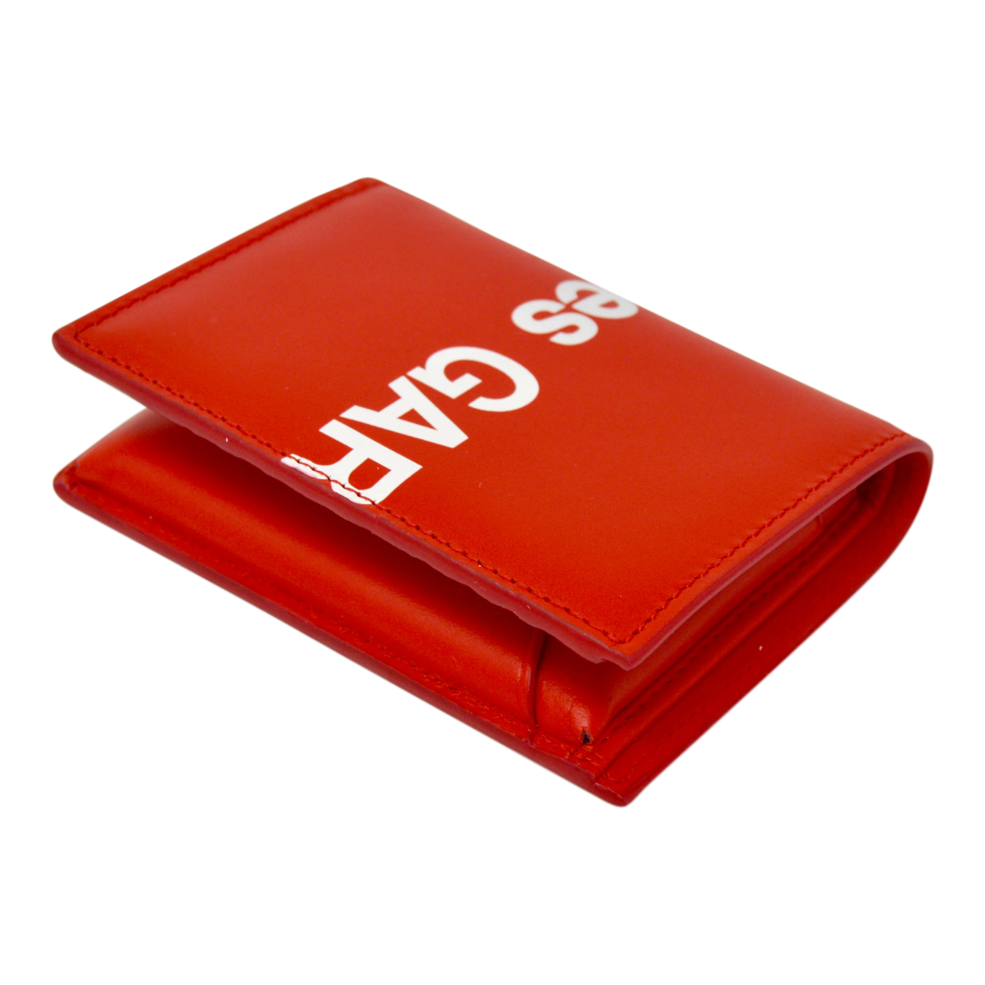 Comme des Garçons Huge Logo Folded Small Wallet (Red)