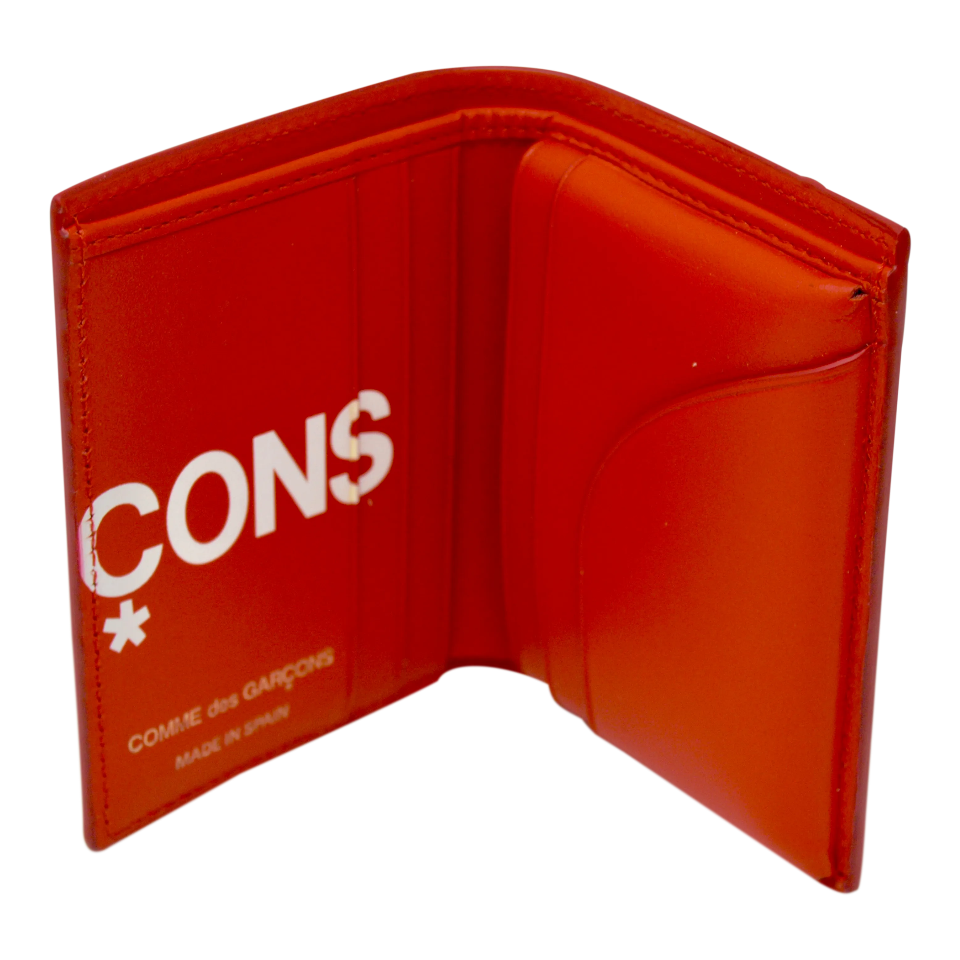 Comme des Garçons Huge Logo Folded Small Wallet (Red)