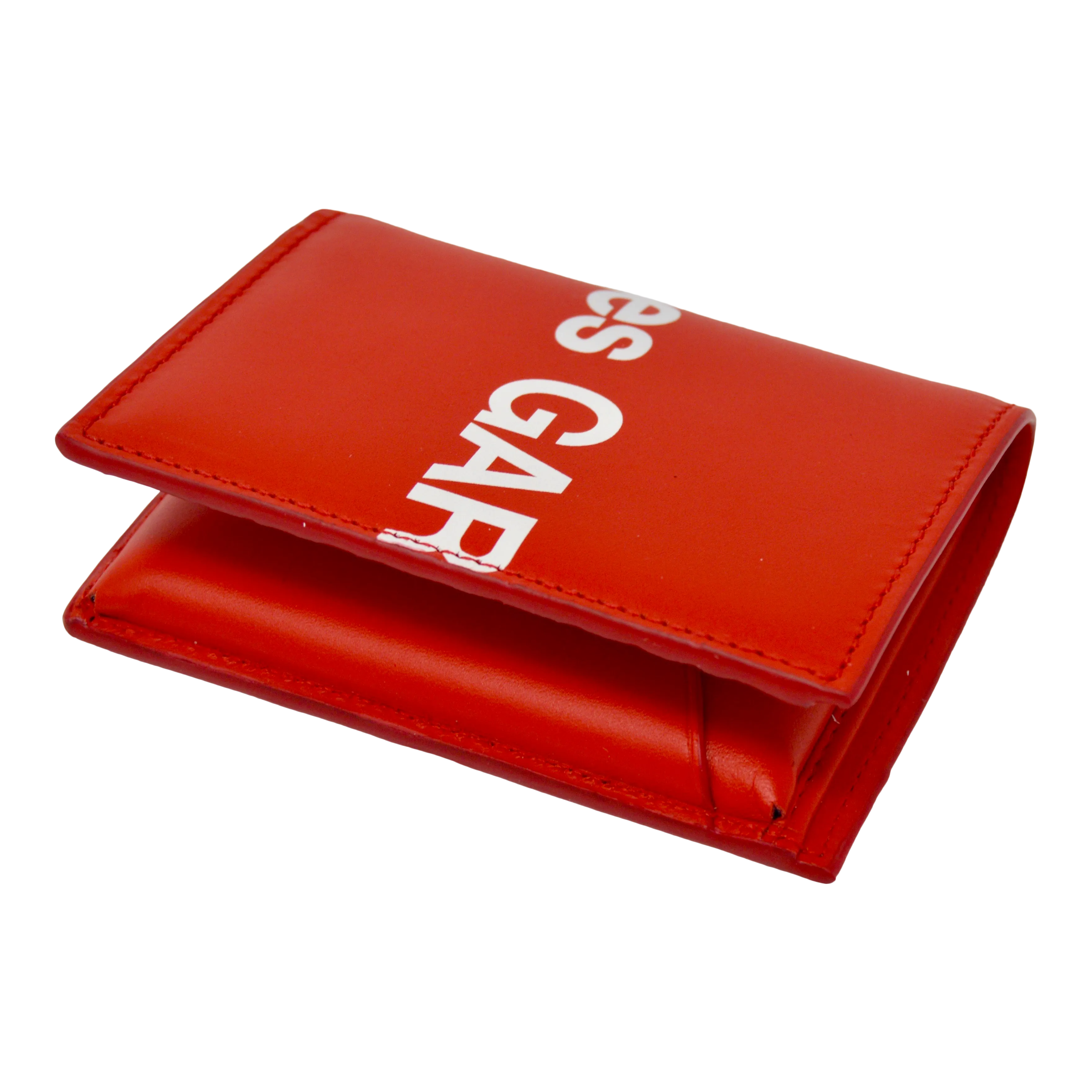 Comme des Garçons Huge Logo Folded Small Wallet (Red)