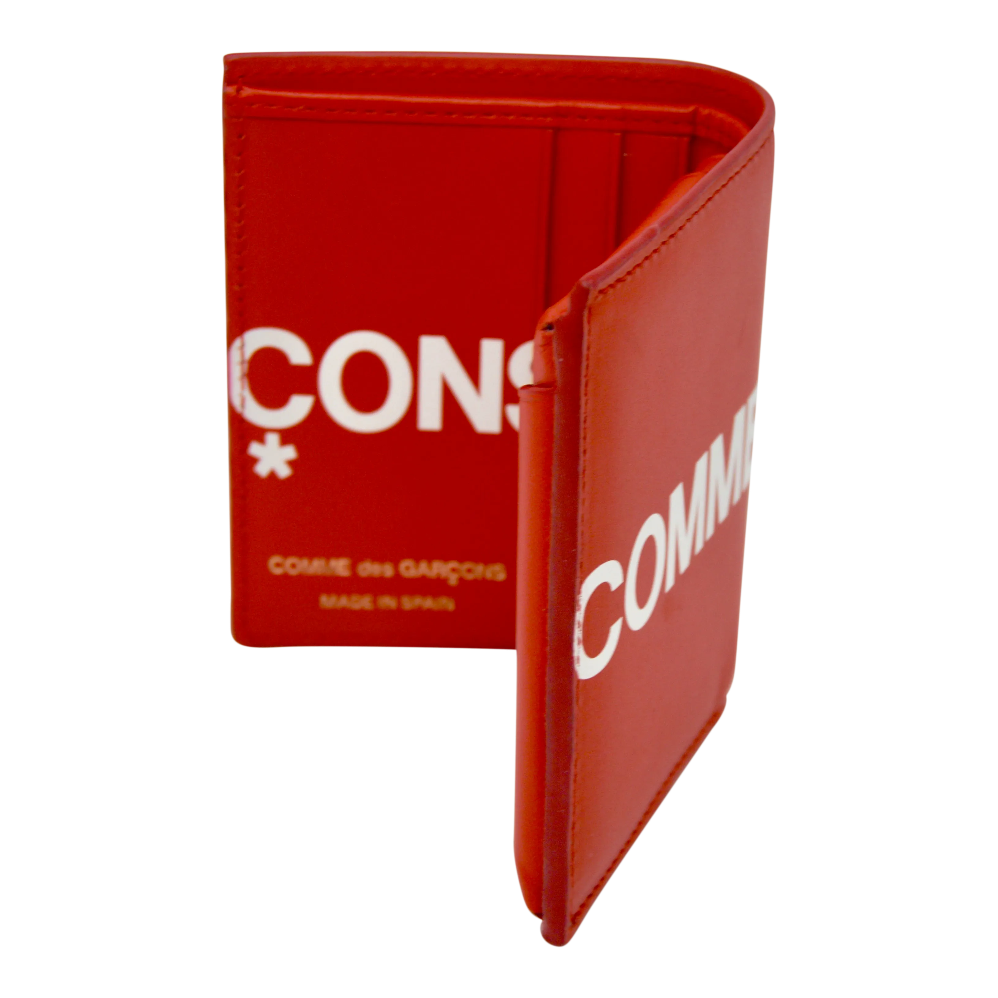 Comme des Garçons Huge Logo Folded Small Wallet (Red)