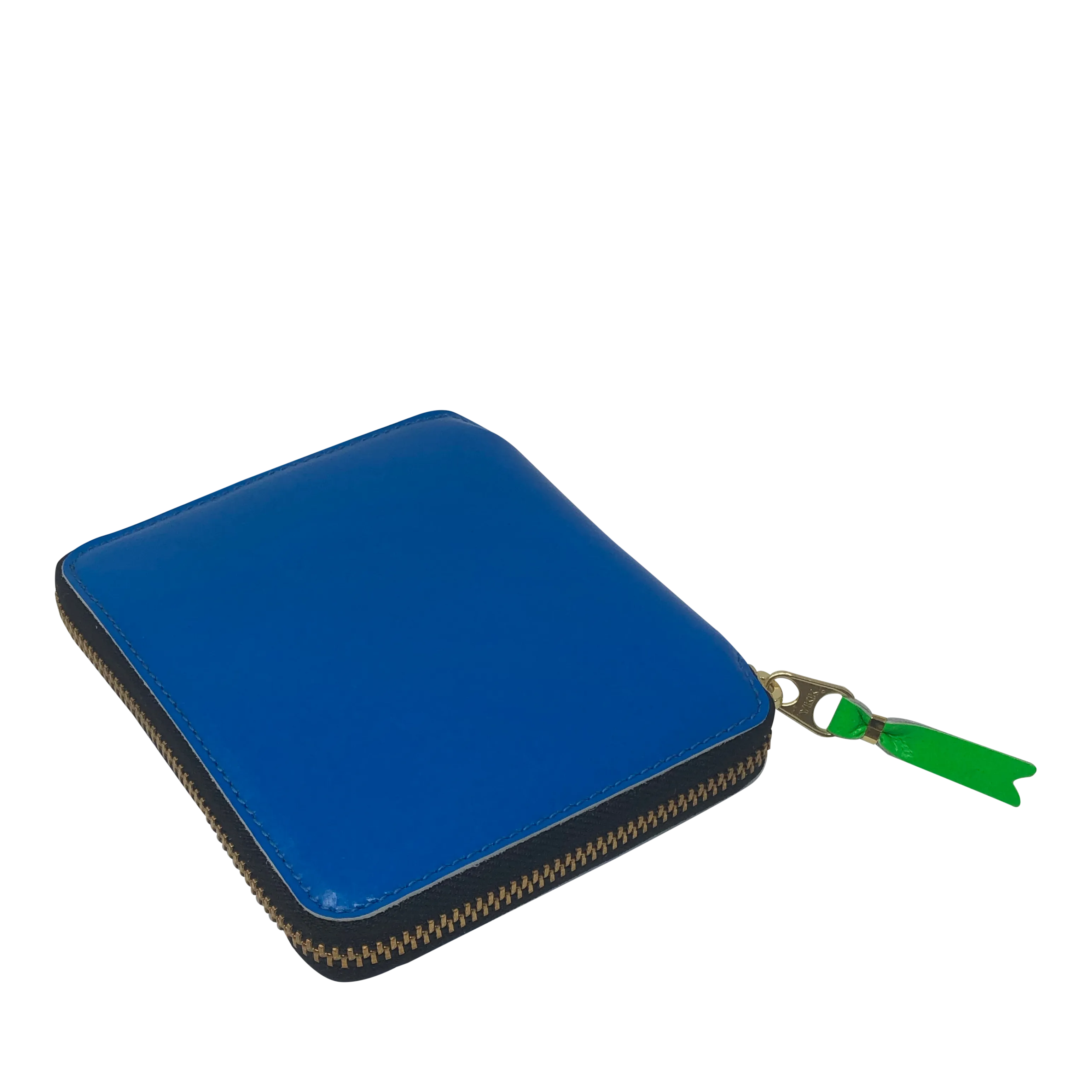 Comme des Garçons SUPER FLUO BLUE ZIP Wallet