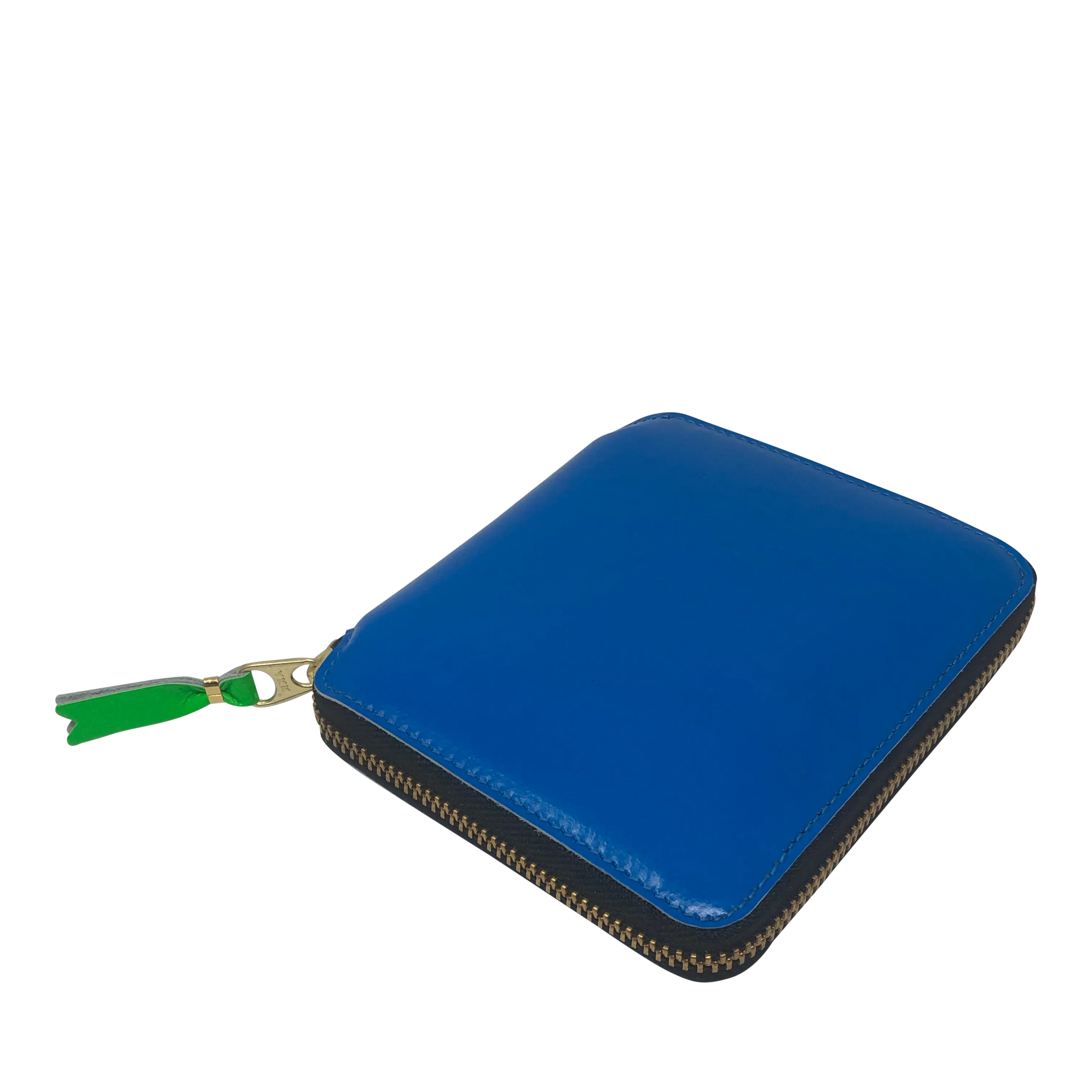 Comme des Garçons SUPER FLUO BLUE ZIP Wallet