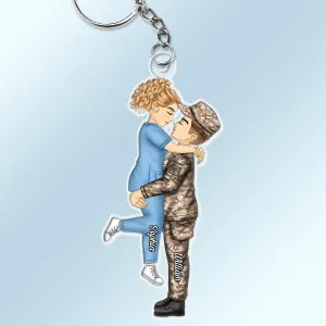 Couple Personalized Kissing Husband, - Multi-functional Wife Keychain Anniversary Side - Acrylic Cartoon Cutout Loving, View Job Gift For Spouse, Full product lineup