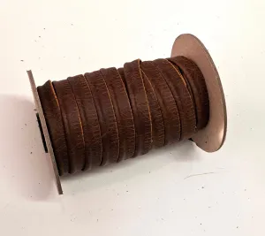 Cowhide Leather 1/2" Cord Piping in Sandalwood (2 yds) 3446XC Brown