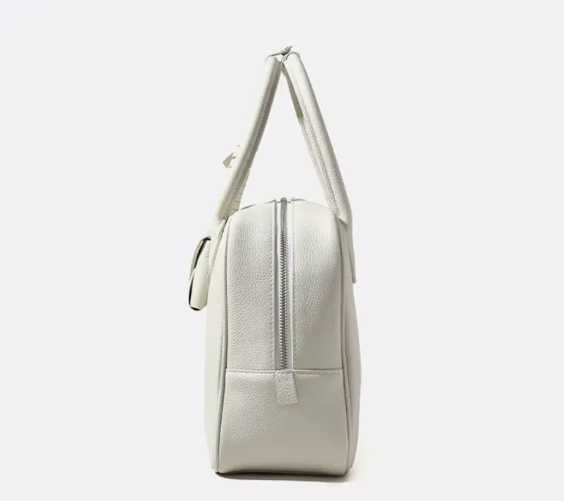 Cowhide Leather Handbag with Mini Pouch