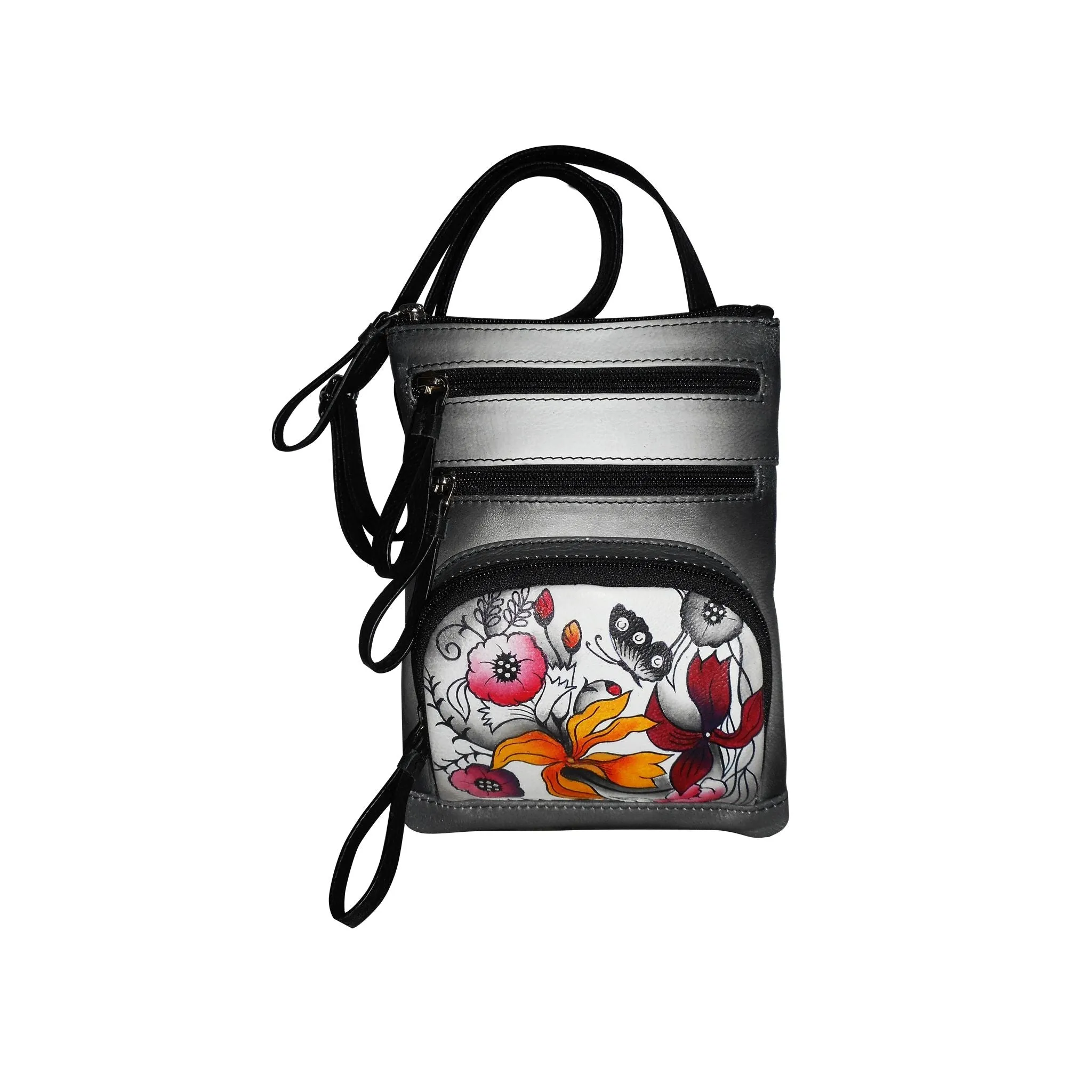 Cross Body Utility - Hand Painted Leather Bag