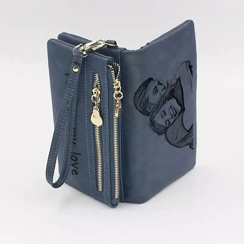 Customizable Photo Clutch Wallet
