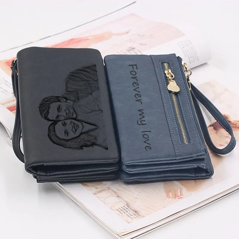 Customizable Photo Clutch Wallet