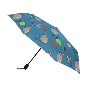 Cute Cat Automatic Umbrella