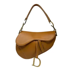 Dior Brown Leather Saddle Bag