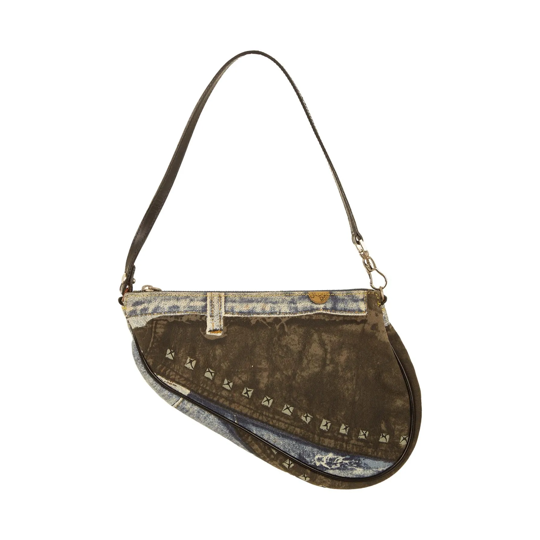Dior Denim Speedway Mini Saddle Bag