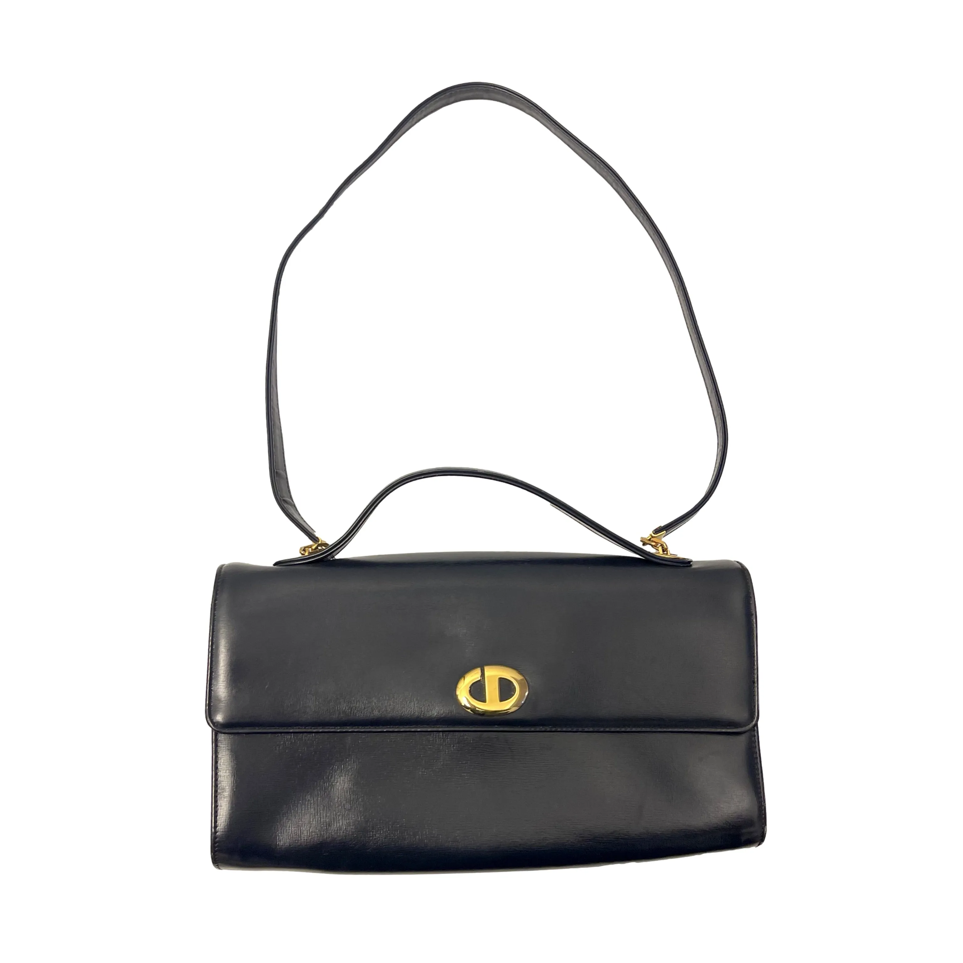 Dior Navy Logo Shoulder Bag