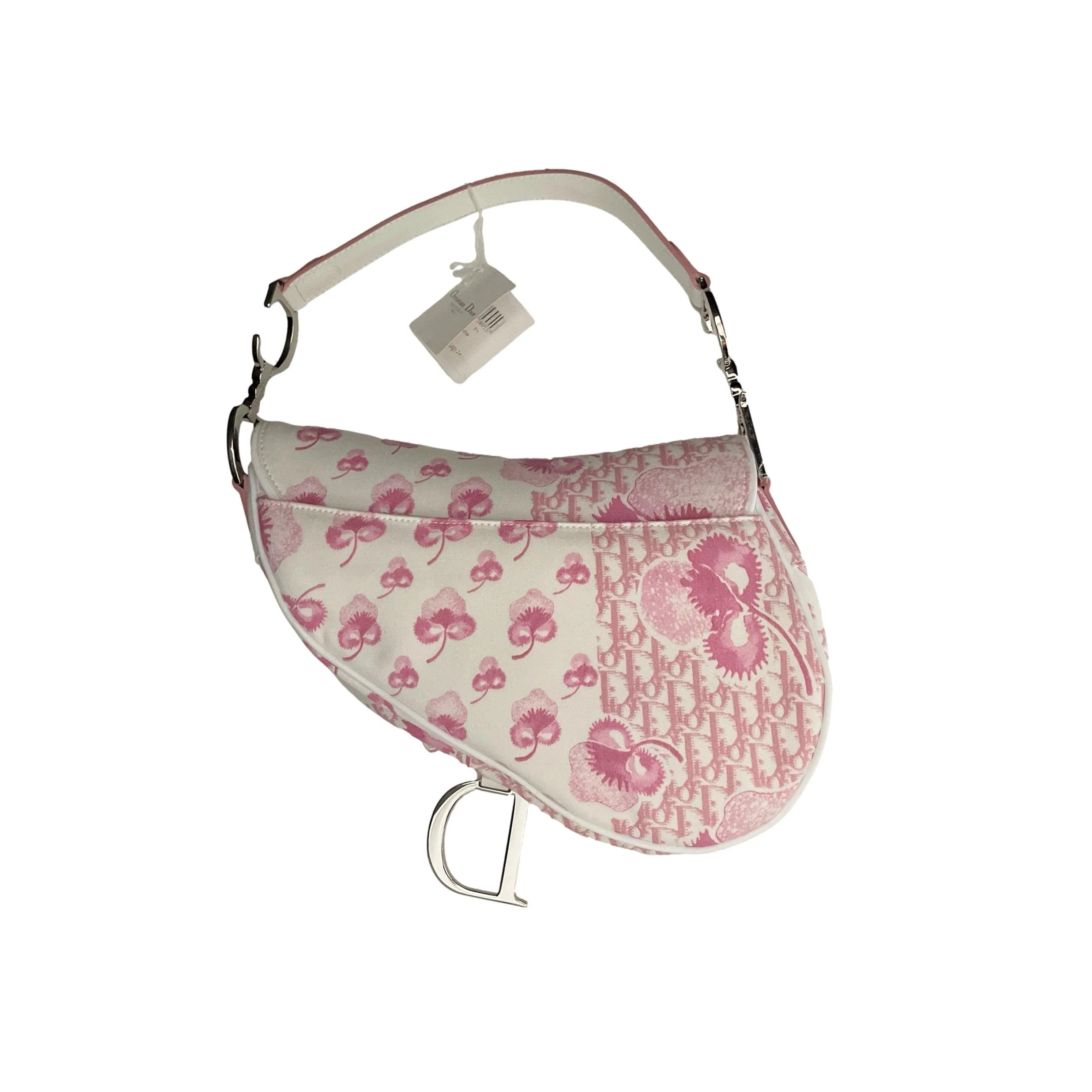 Dior Pink Cherry Blossom Saddle Bag