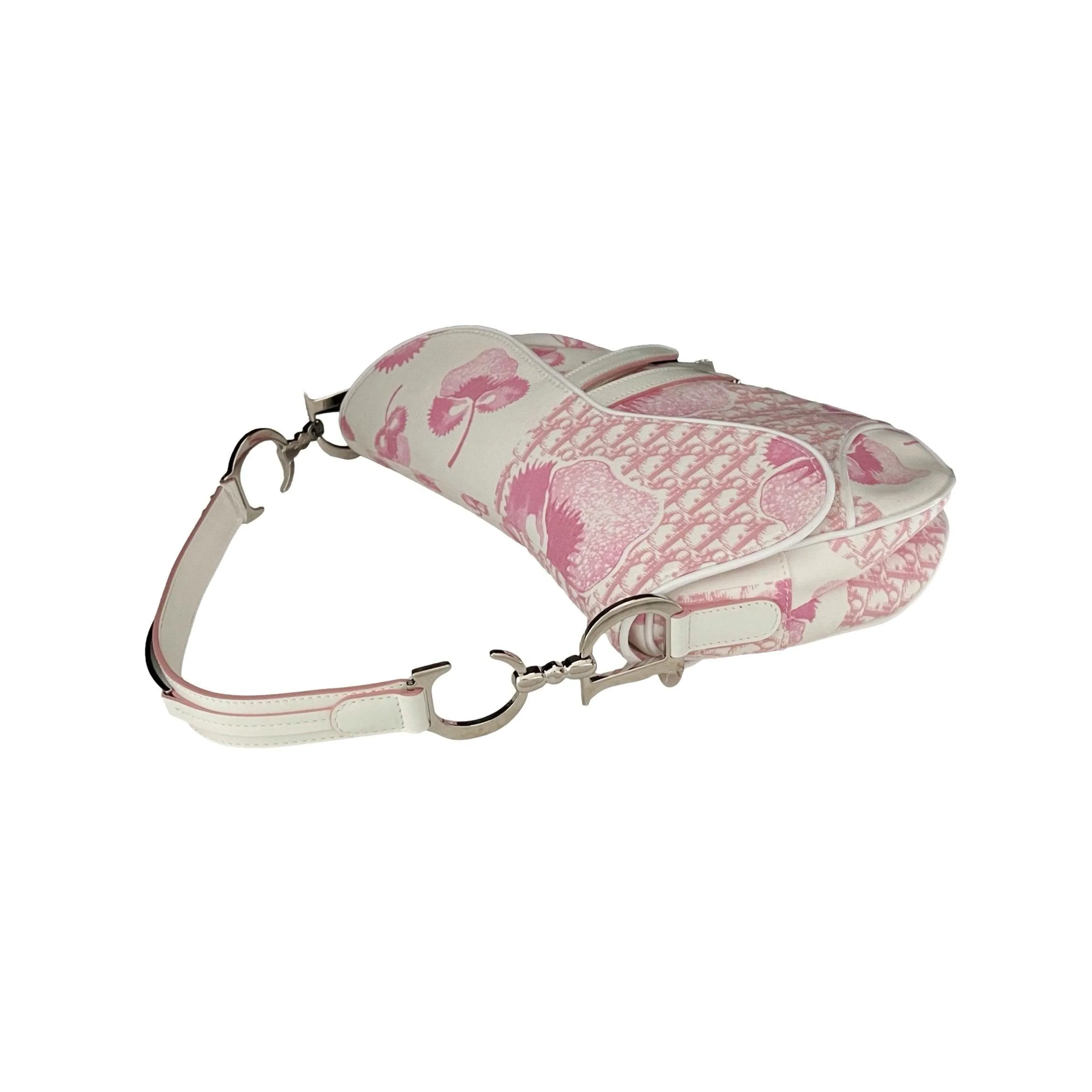 Dior Pink Cherry Blossom Saddle Bag