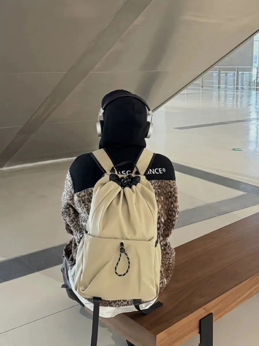 Drawstring Closure Casual Backpack