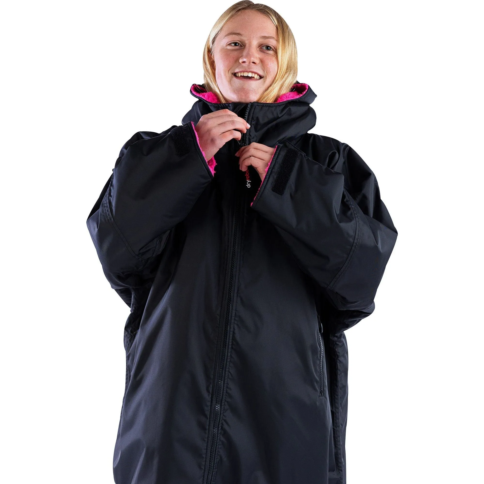 Dryrobe Advance Long Sleeve Junior Changing Robe - Black