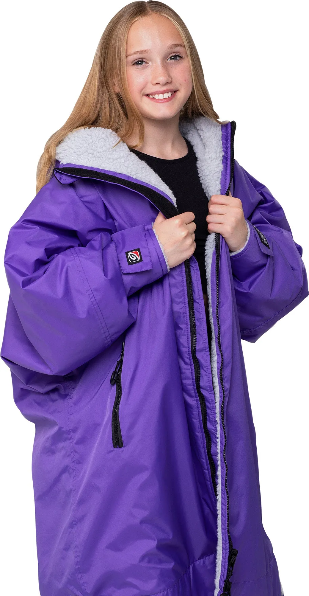 Dryrobe Advance Long Sleeve Junior Changing Robe - Purple