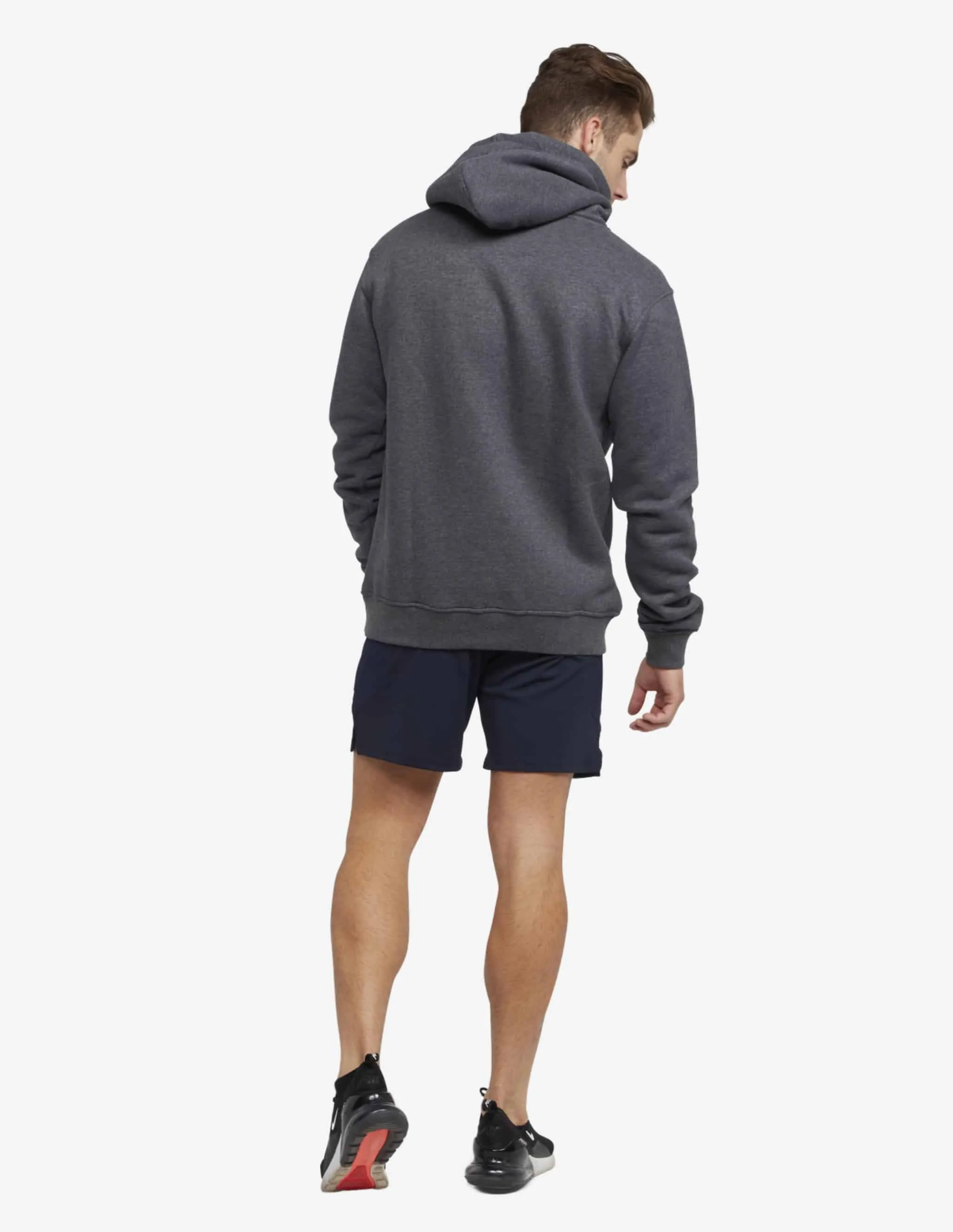 Dynamic Hooded Pullover Sweatshirt - Charcoal