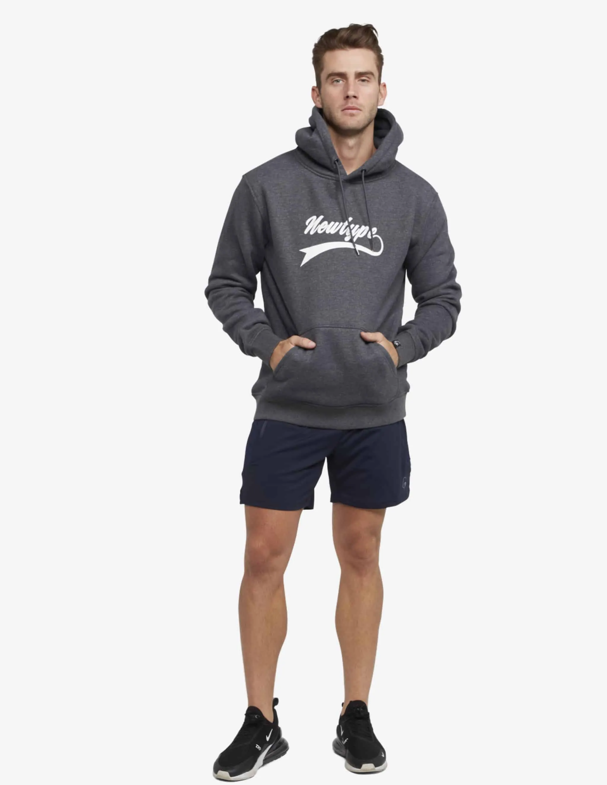 Dynamic Hooded Pullover Sweatshirt - Charcoal