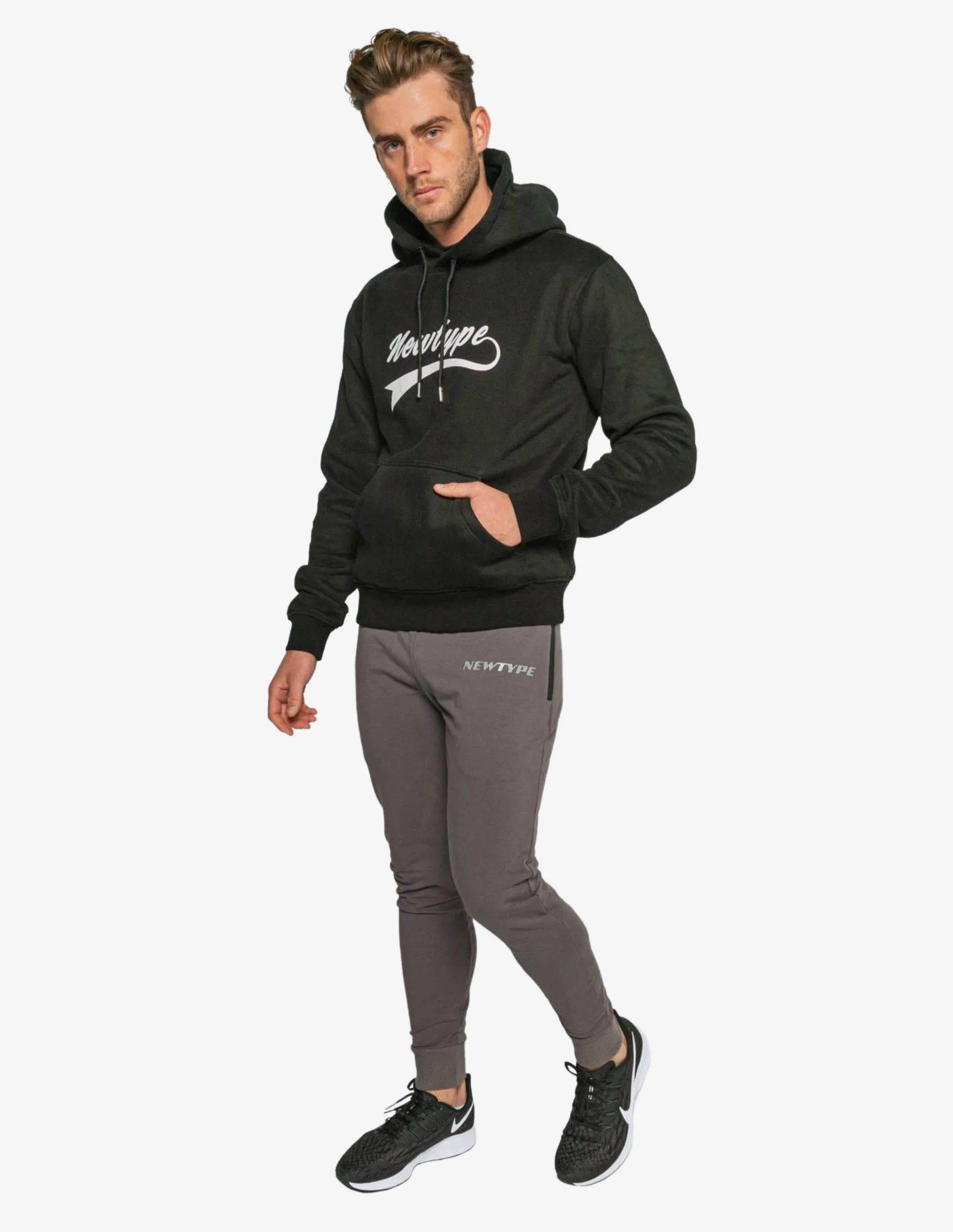 Dynamic Hooded Pullover Sweatshirt - Midnight Black
