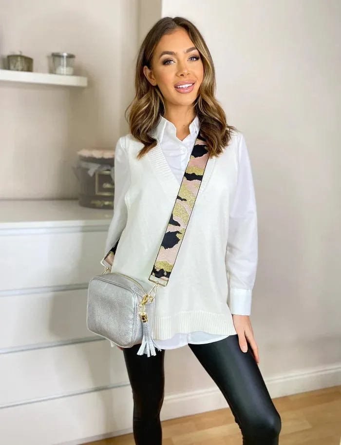 Elie Beaumont Silver Crossbody