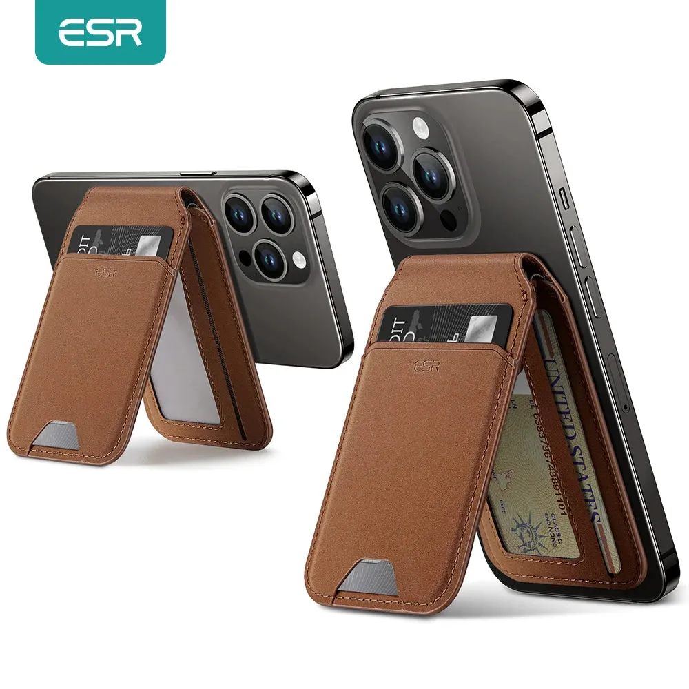 ESR Leather MagSafe®Wallet and Stand for Apple iPhone
