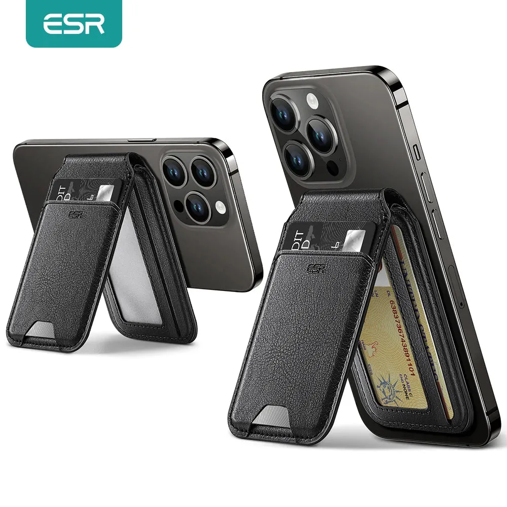 ESR Leather MagSafe®Wallet and Stand for Apple iPhone