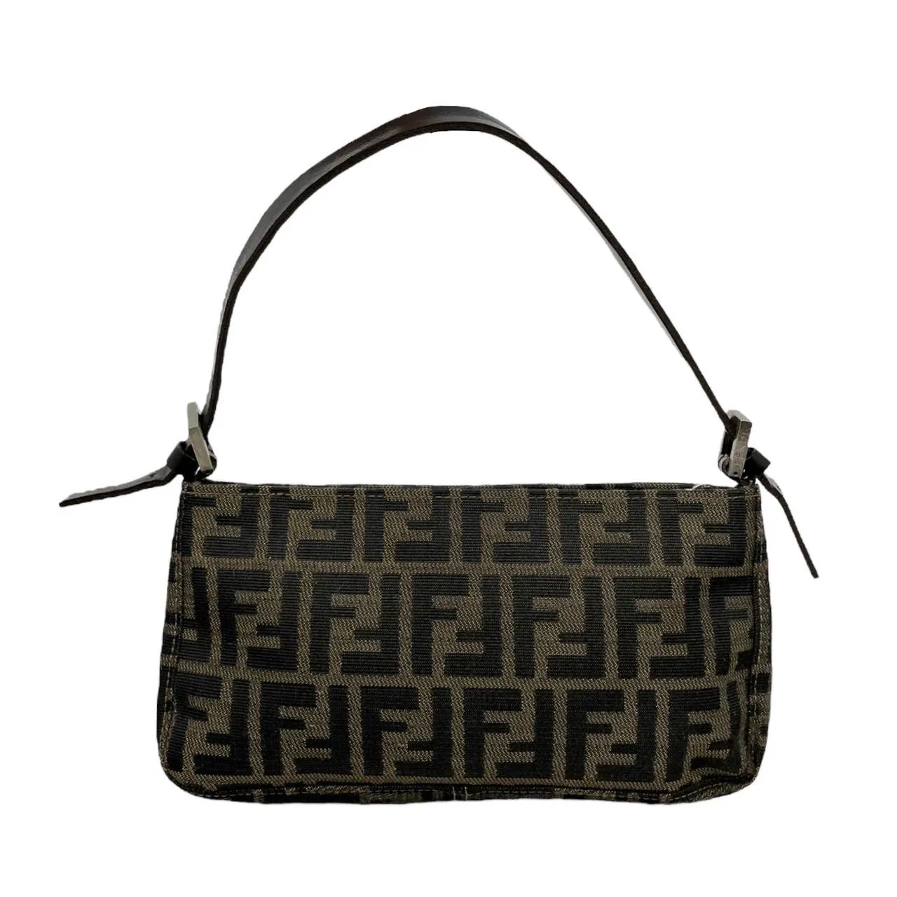 Fendi Brown Logo Mini Shoulder Bag