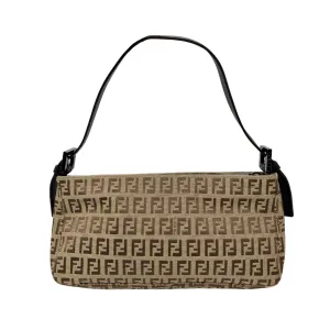 Fendi Brown Logo Mini Shoulder Bag