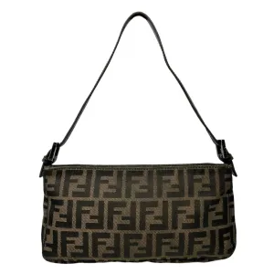 Fendi Brown Logo Shoulder Bag