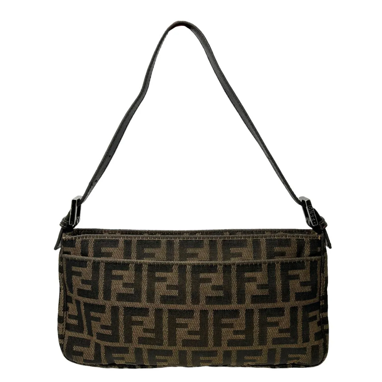 Fendi Brown Logo Shoulder Bag