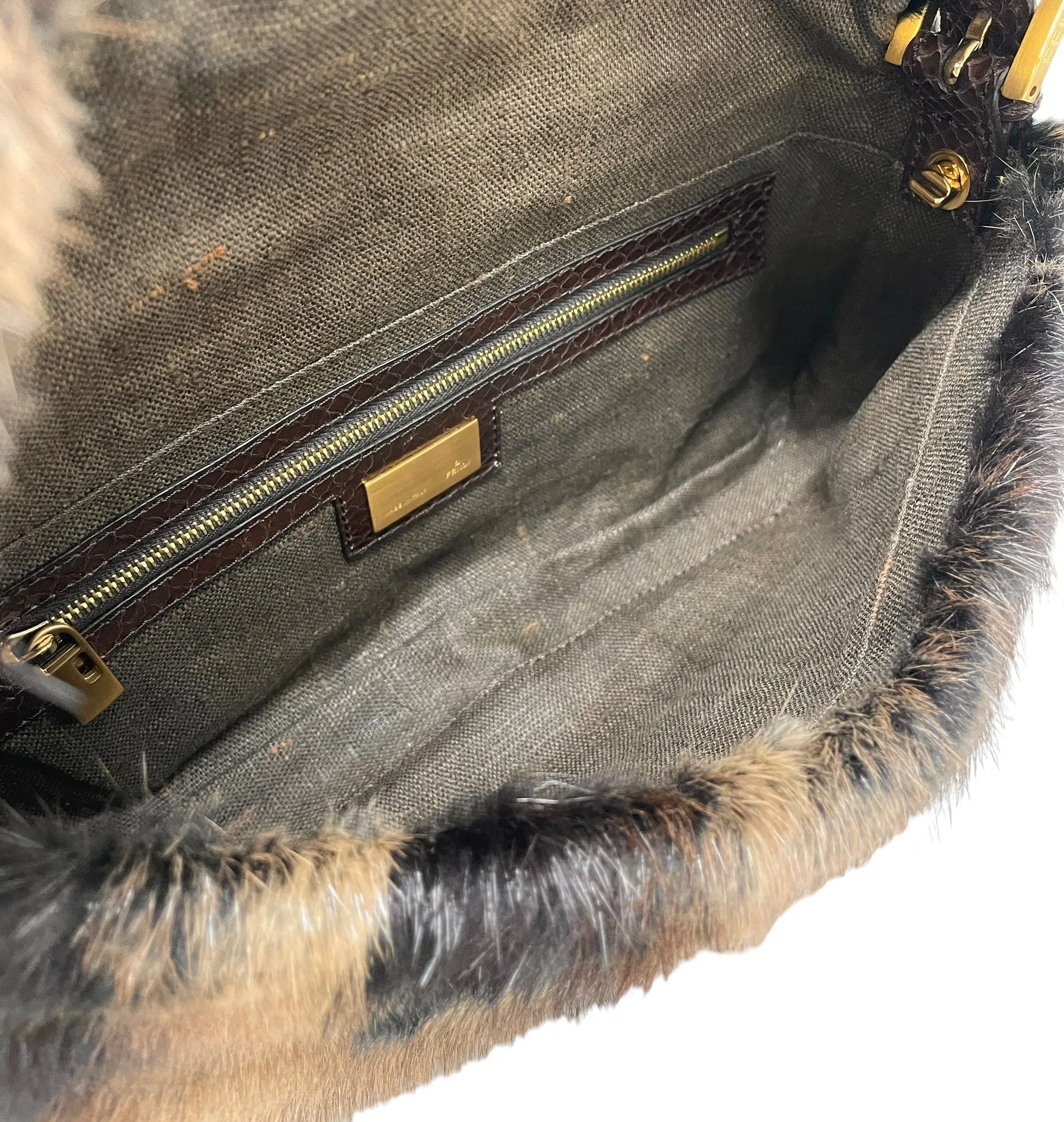Fendi Brown Mink Baguette
