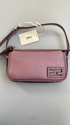 Fendi Pink Metallic Simply Fendi Mini Bag
