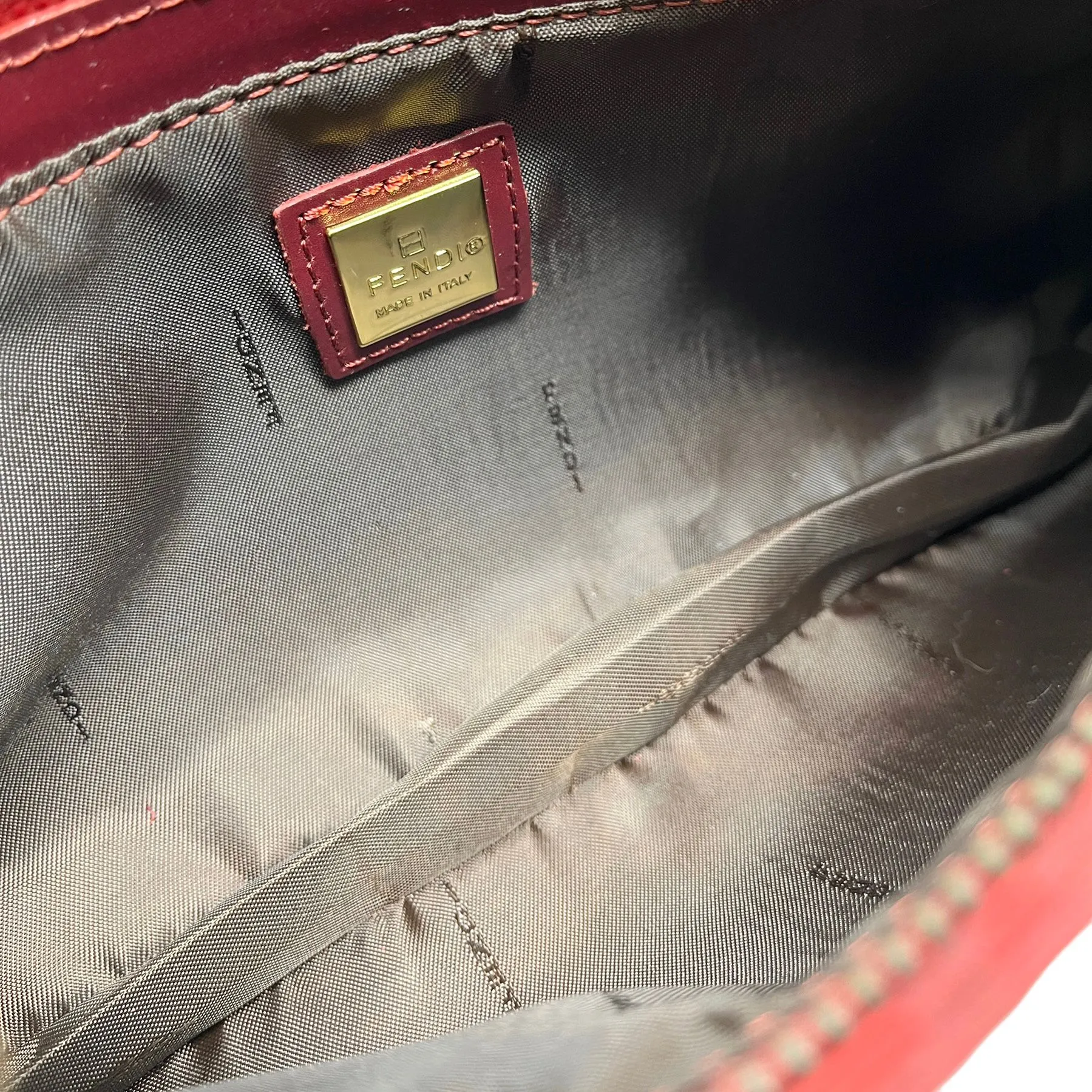 Fendi Red Mini Shoulder Bag