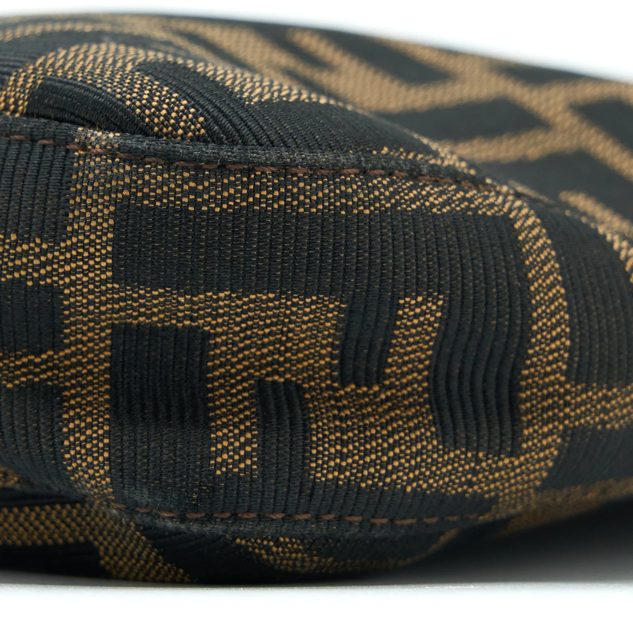 Fendi Vintage Zucca Shoulder Bag Canvas SHW