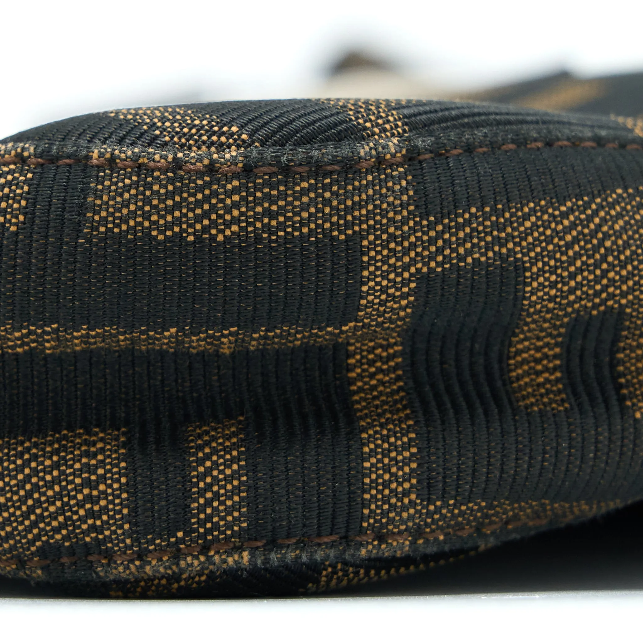 Fendi Vintage Zucca Shoulder Bag Canvas SHW