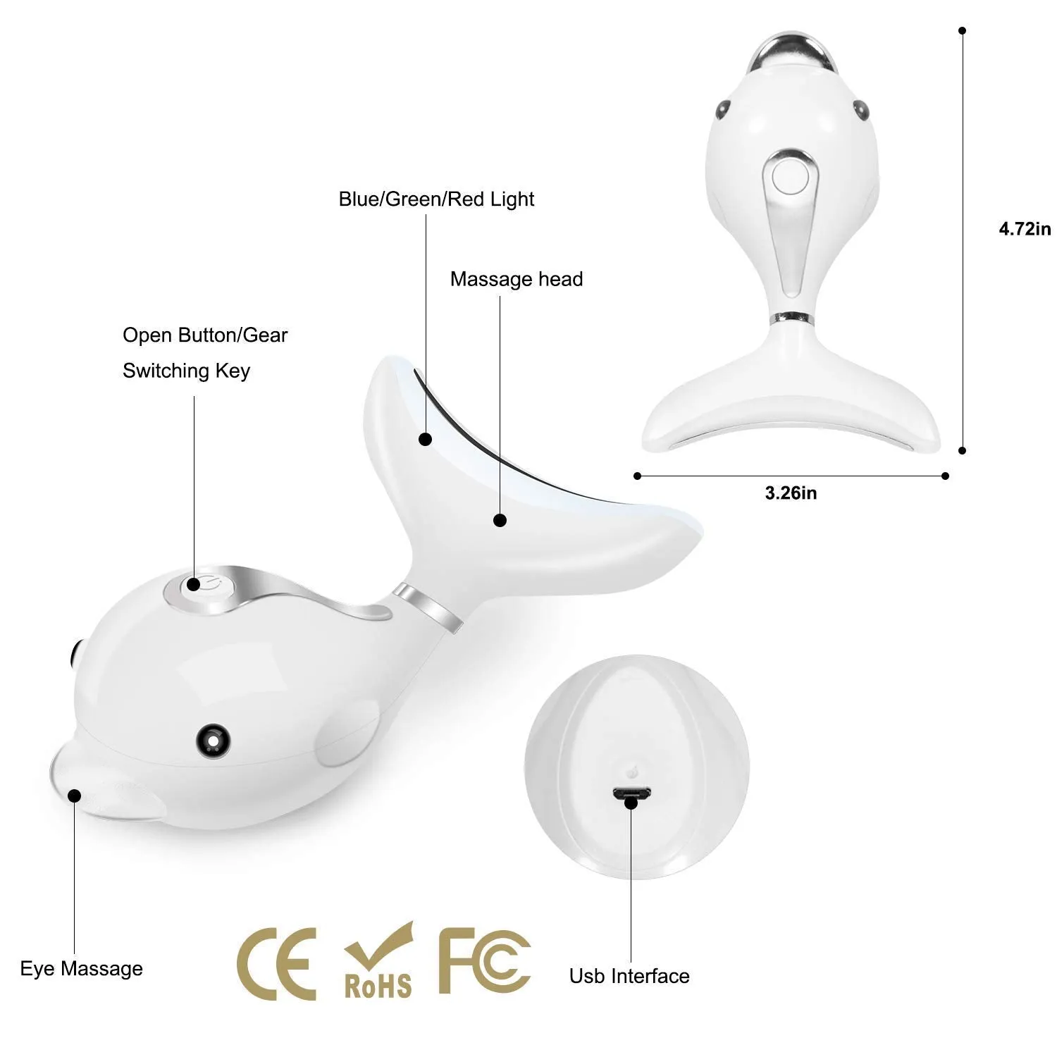 Fetaorr Facial Massager Anti Wrinkles Neck Massager