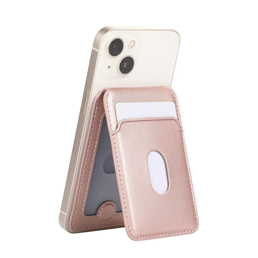 Folding Leather MagSafe® Wallet for Apple iPhone & Samsung Phone