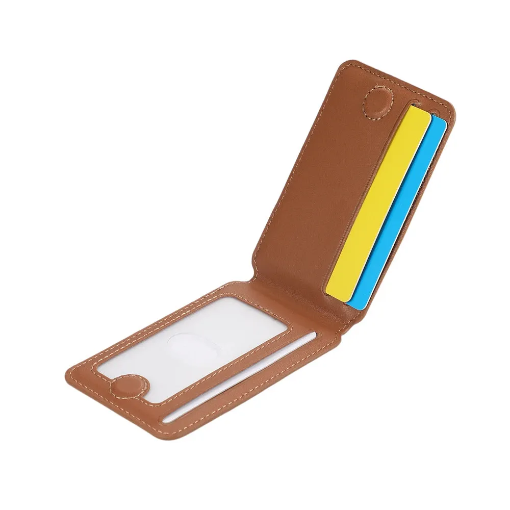 Folding Leather MagSafe® Wallet for Apple iPhone & Samsung Phone