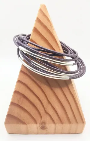 Genuine Leather Berry Wrap Bracelet