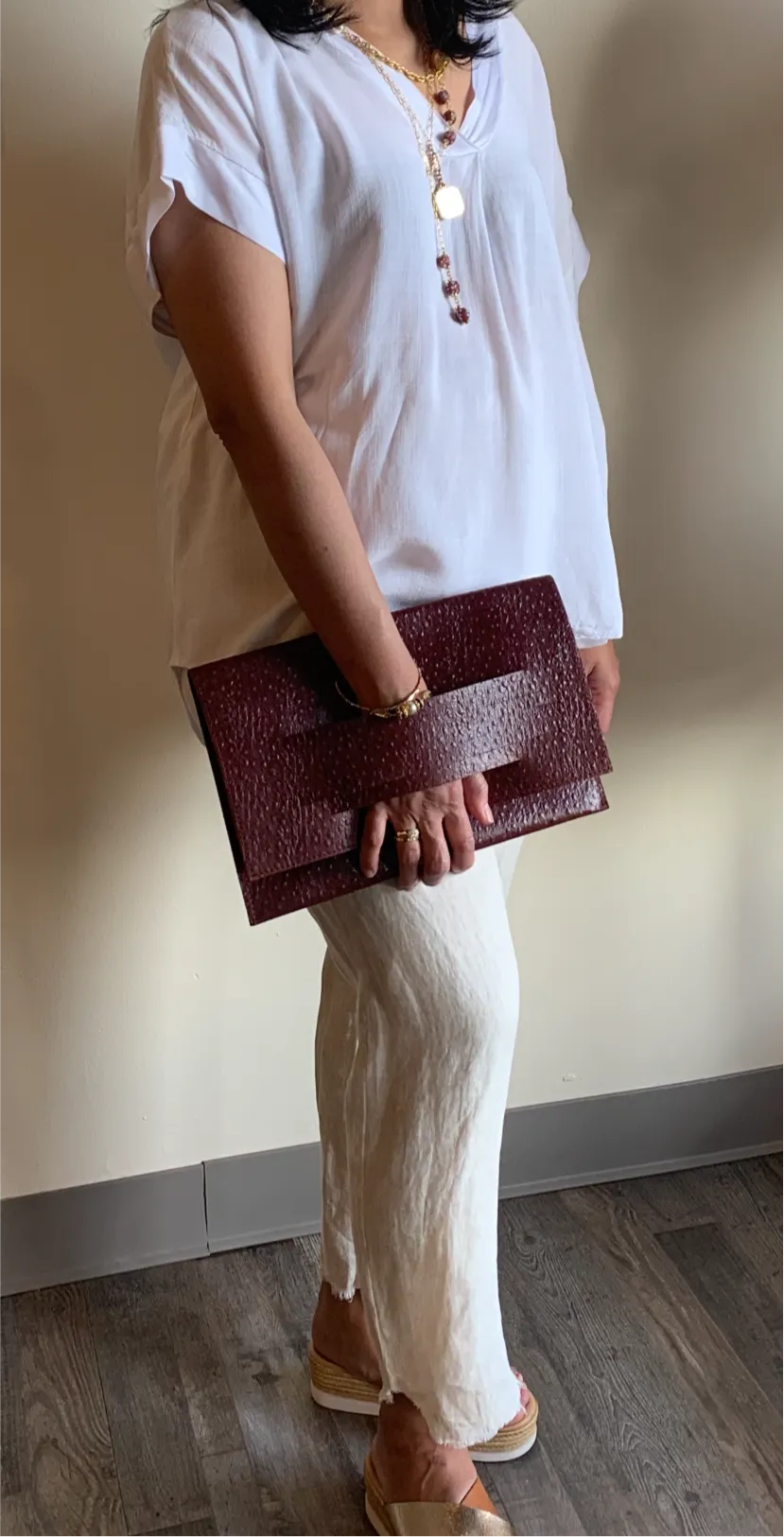 Genuine Leather Clutch Women Evening Purse