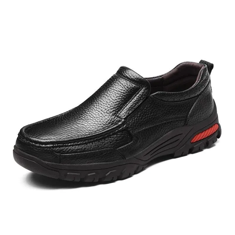 Genuine Leather Men's Business Shoes Size 38-48 Fashion Handmade Men Formal Flats High Quality Male Moccasins Snow Boots