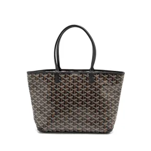 Goyard Artois PM Tote Bag Goyardline Canvas Black SHW