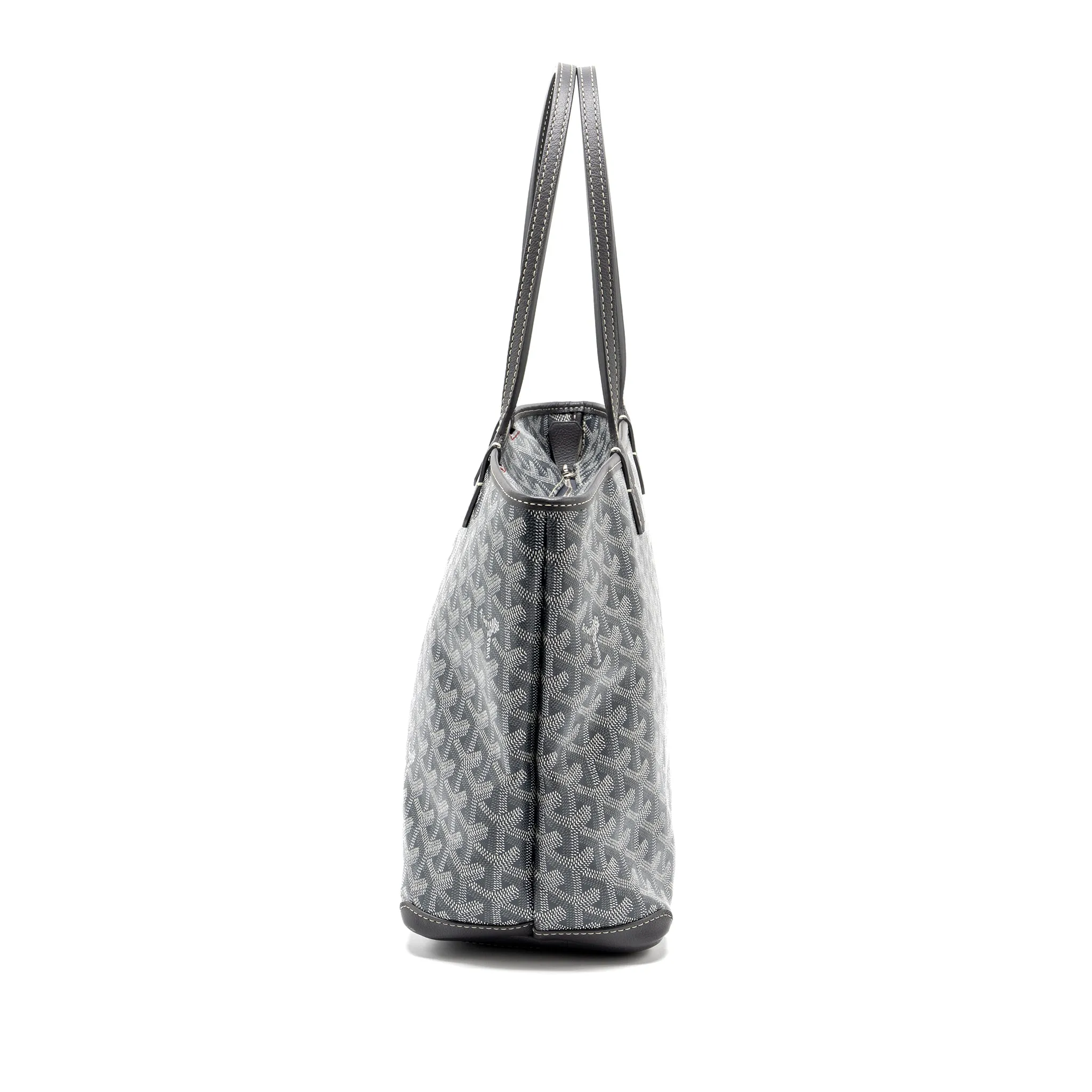 Goyard Artois Tote bag goyardline canvas / calfskin grey SHW