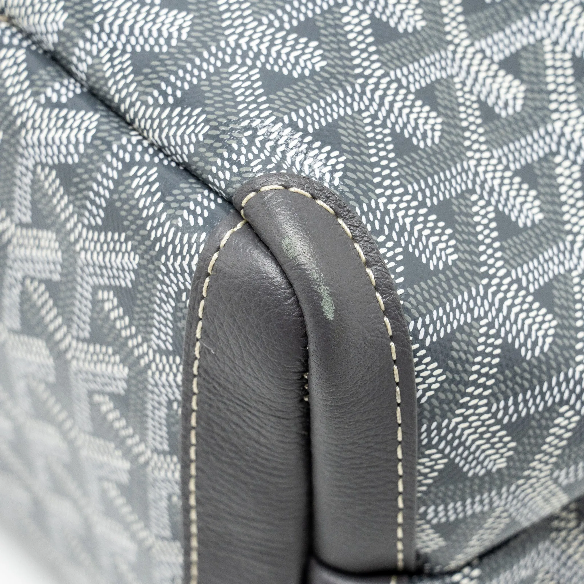 Goyard Artois Tote bag goyardline canvas / calfskin grey SHW