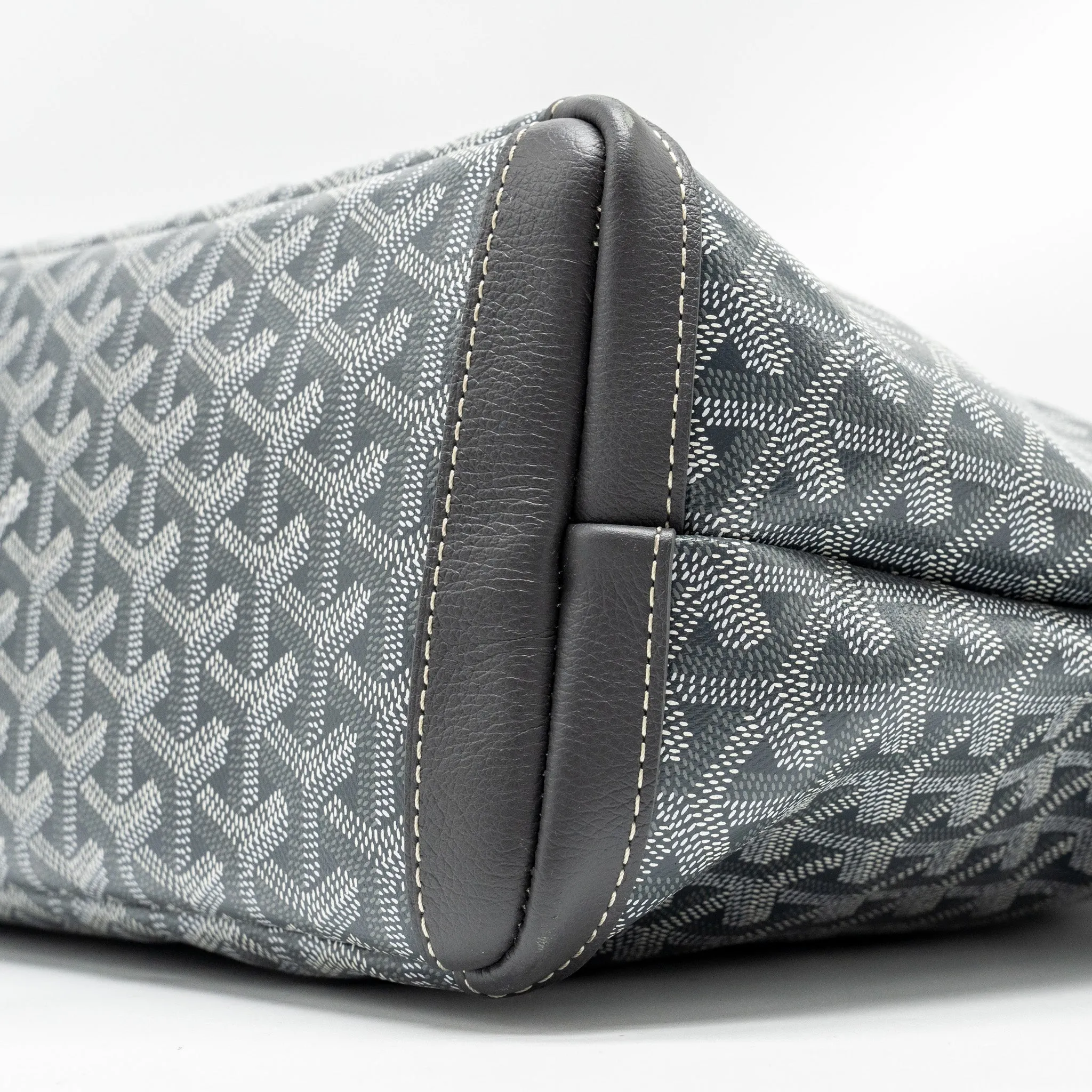 Goyard Artois Tote bag goyardline canvas / calfskin grey SHW