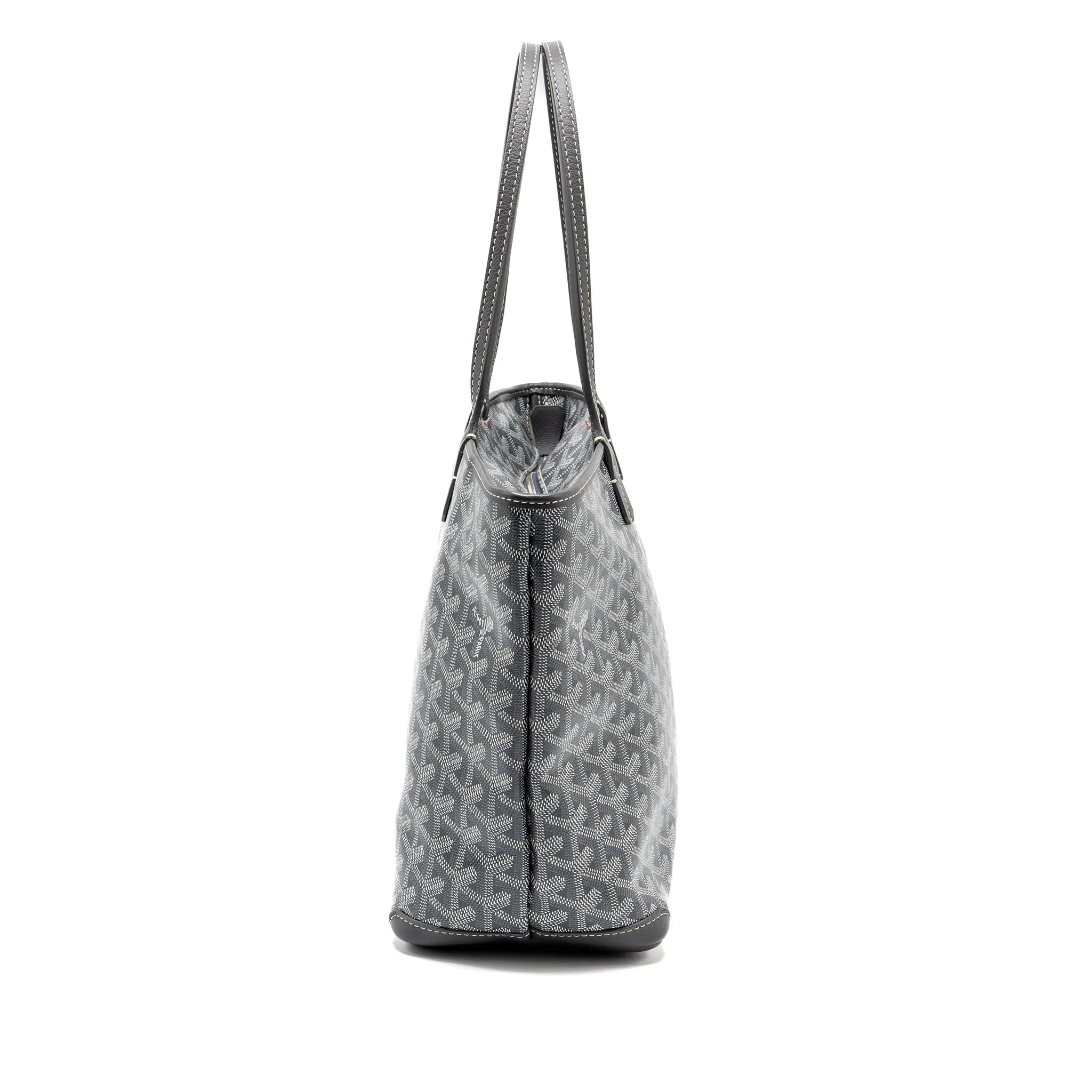 Goyard Artois Tote bag goyardline canvas / calfskin grey SHW