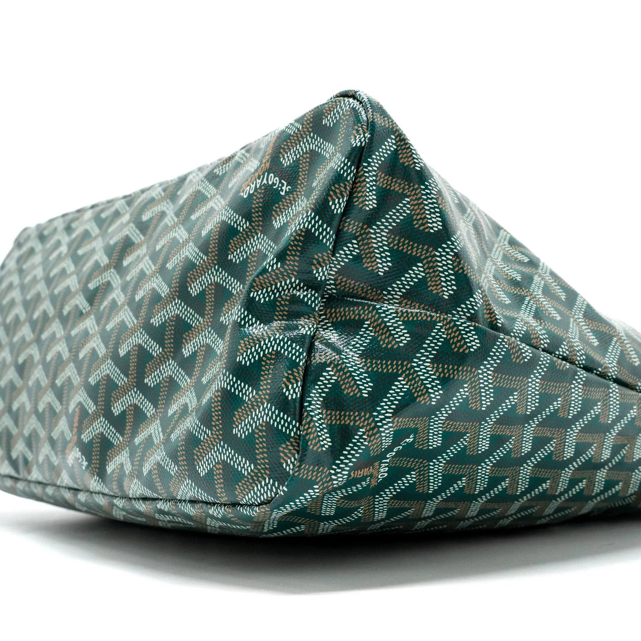 Goyard Boheme Hobo bag goyard line canvas / calfskin green SHW