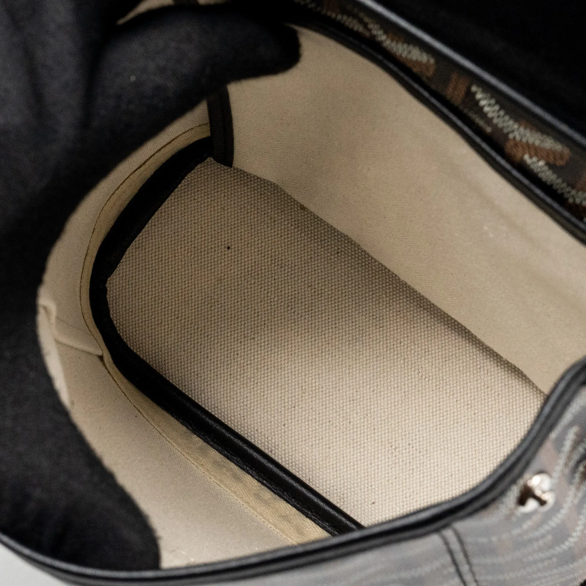 Goyard Mini Alpin Backpack Goyradline Canvas / Leather Black SHW